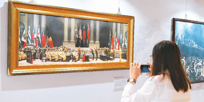 兩岸油畫聯展聚焦“中國人的抗戰”