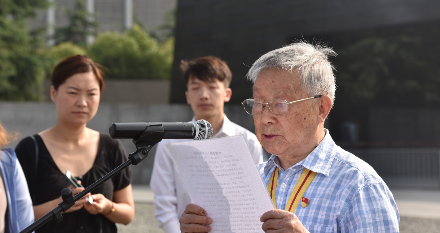 抗戰老戰士王生講述抗戰故事